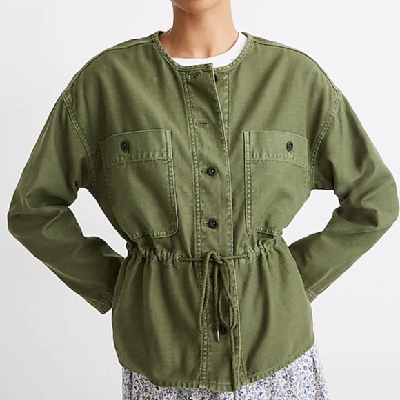 Madewell Jackets & Blazers - NWT Madewell Claremont Drawstring Jacket. Olive Green. Size Large